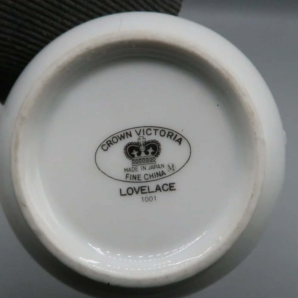 Vintage Crown Victoria Lovelace Fine China Creamer Made in Japan 3.5